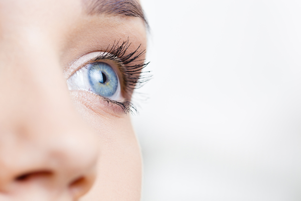 Female eye macro shot
