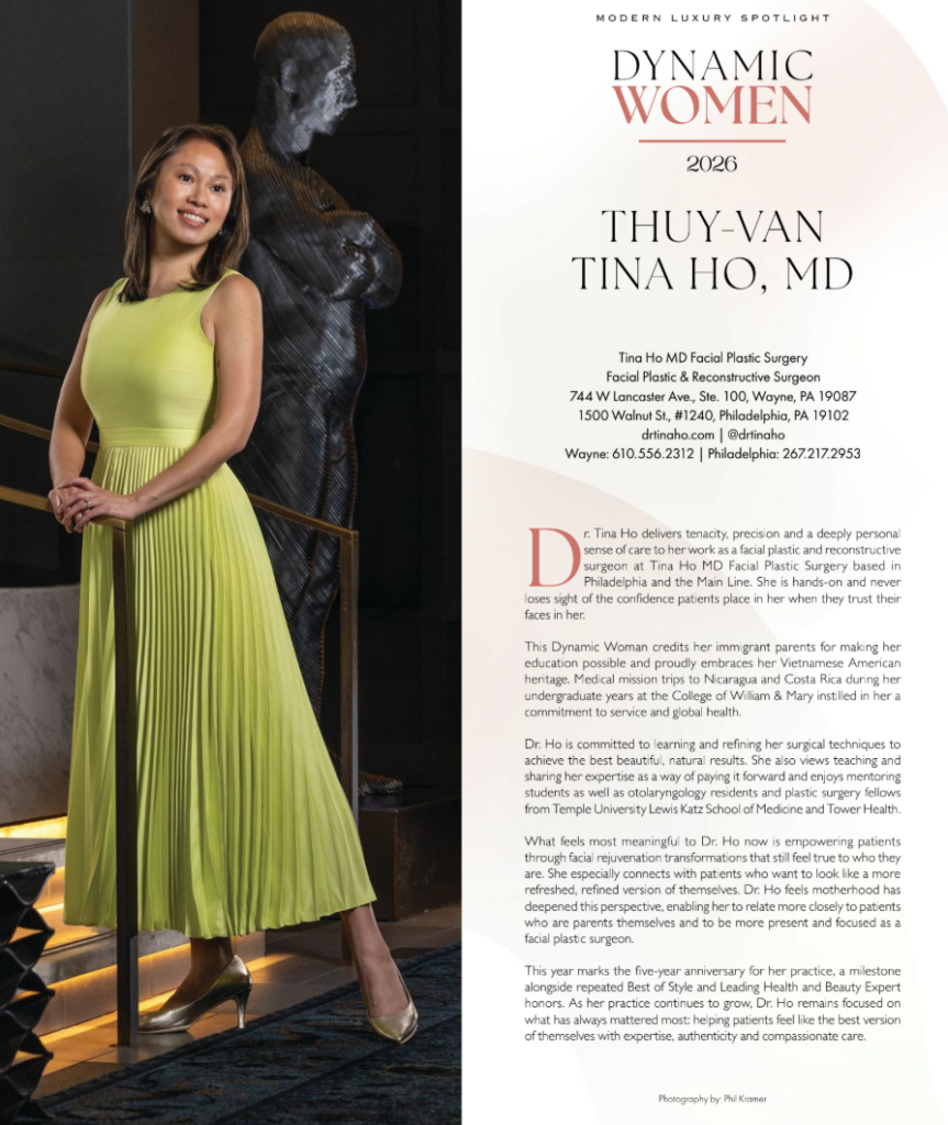 Dr. Thuy-Van Tina Ho smiles in a yellow-green dress.