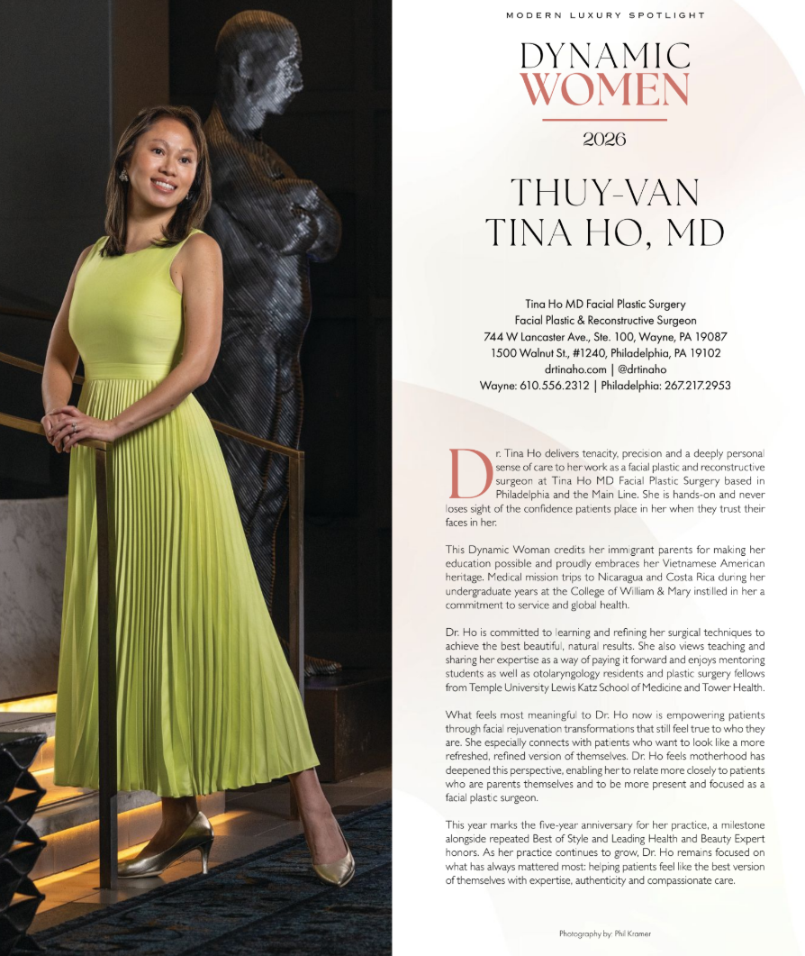 Dr. Thuy-Van Tina Ho smiles in a yellow-green dress.